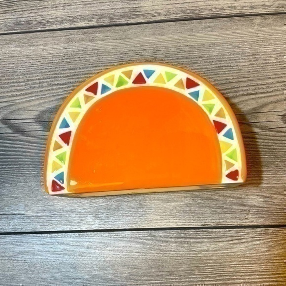 Taco Tuesday Decor Festive Ceramic Napkin Holder | paper organizer